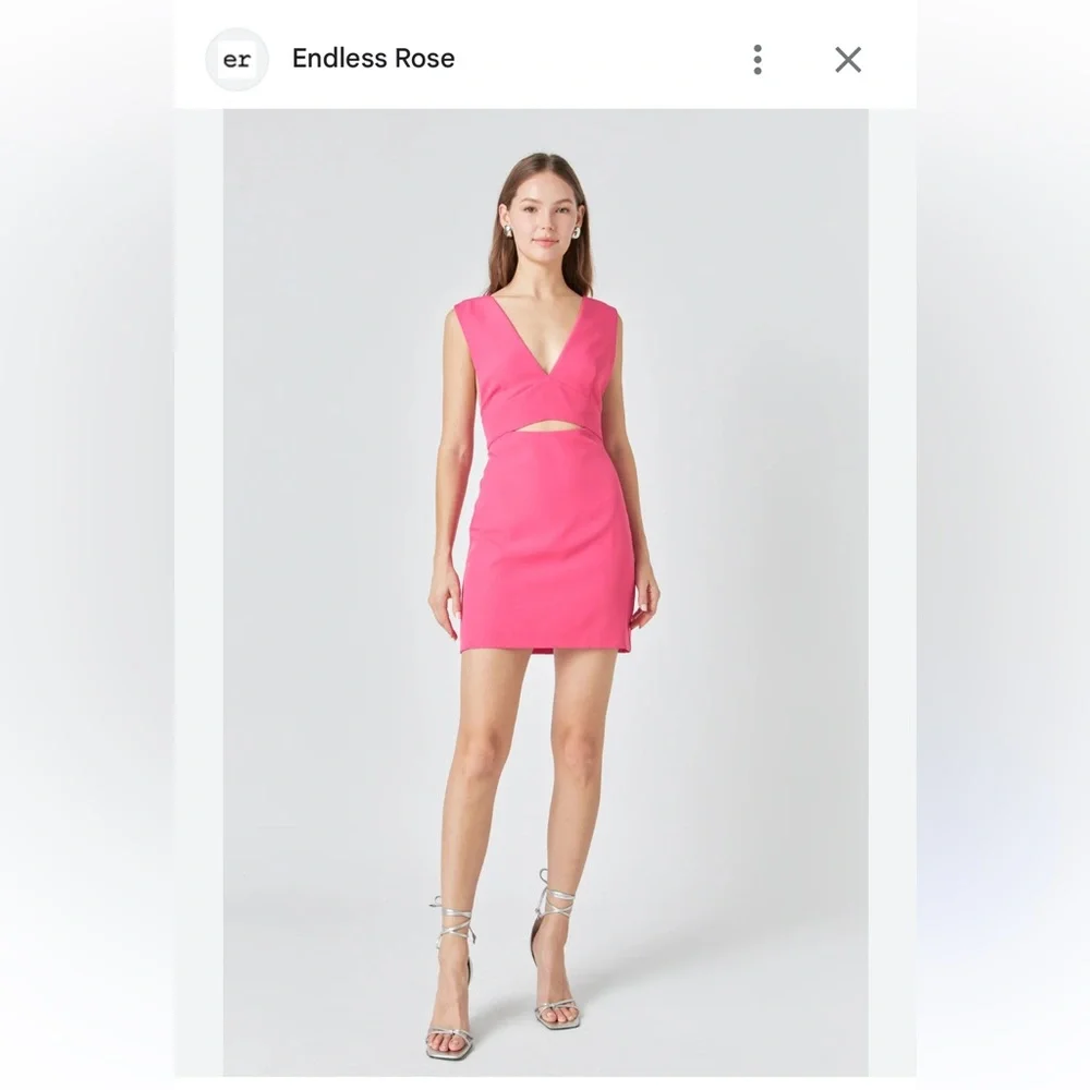 Endless Rose Pink Backless Dress - Picture 1 of 5
